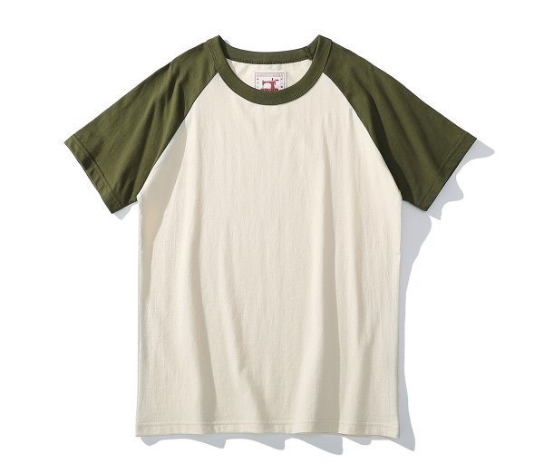 Spring And Summer Raglan Sleeve Casual Short Sleeve Retro T-shirt