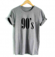 90's T-shirts for men and women  European and American English alphanumeric street versatile short sleeve popular