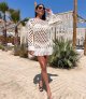 Beach Long Sleeve Pullover Tassel Mesh Blouse