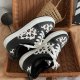 Women's Casual Winter Leopard Print With Velvet Canvas Shoes