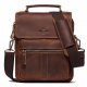 Leather Shoulder Bag Retro Men's Cowhide Messenger Bag Large Capacity Men's Leather Briefcase