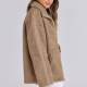 Casual Long Sleeve Oversized Warm Double Zipper Winter Teddy Jacket