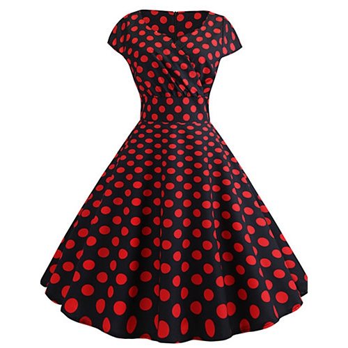 Female vintage dress, dot