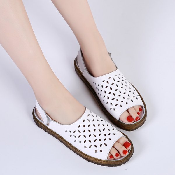 Hollow-out Plus Size Women's Sandals Korean Style Sandals Pregnant Women