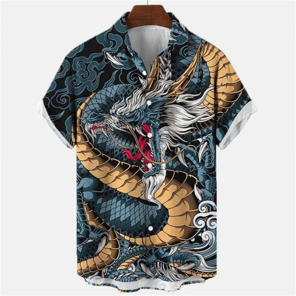 3D Myth Retro Animal Hawaiian Shirt