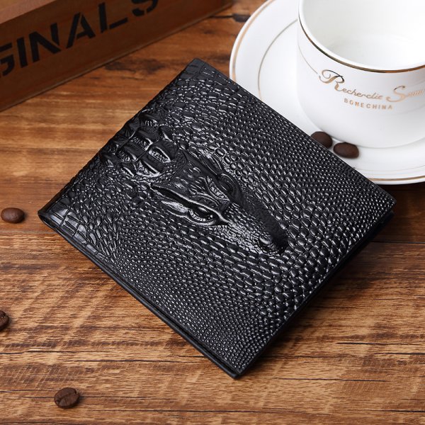 Men's Fashionable Casual Crocodile Print Wallet