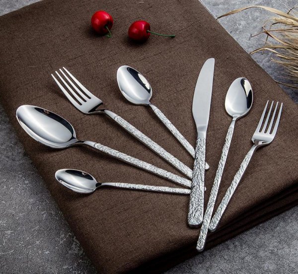 Embossed Textured Handle Steak Cutlery Western Cutlery