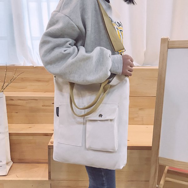 Detachable Shoulder Strap Canvas Single Shoulder Bag Canvas Bag