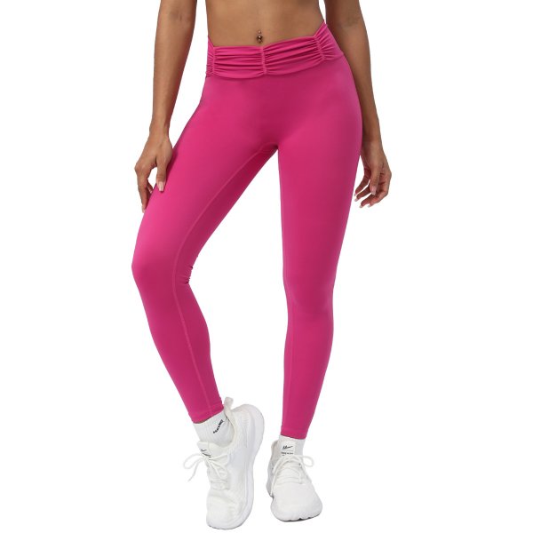 Pleated Yoga Ninth Pants Women's Sports