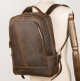 Leather men's backpack leather travel backpack