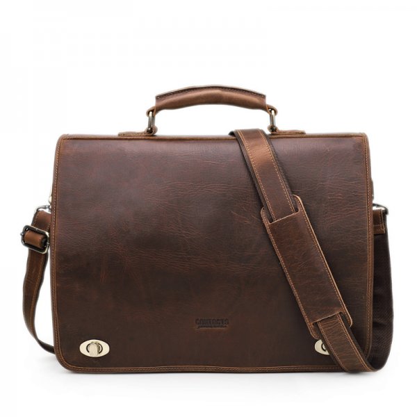 Fashion Personality Leather Men's Business Briefcase