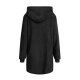 Loose Plush Women's Long Sleeve Hooded Zip Cardigan Coat