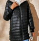 Mid-length Loose Hooded Fleece-lined Quilted Cotton Jacket