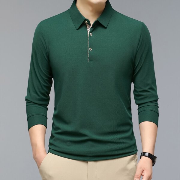 Men's Long Sleeve Polo Shirt Young