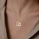 DIY Double Name Letter Stainless Steel Necklace