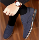 New Men's Casual Shoes Plus Size Matte Low-top Shoes Suede Leather