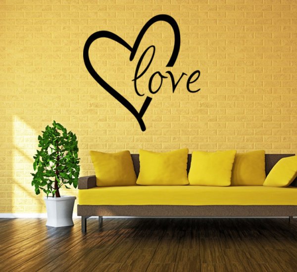 Valentine'S Day Generation Carved Wall Stickers Bedroom Living Room Background Decoration Stickers