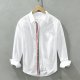 Men's Casual Woven Oxford Long-sleeved Shirt