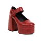 Hot Girl Thick Bottom Sweet Cool Mary Jane Shoes Square Toe Waterproof Platform Thick Heel High Heels