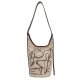 Casual Canvas Embroidered Shoulder Bag Fashion