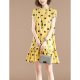 Female basic chiffon dress, polka dot print