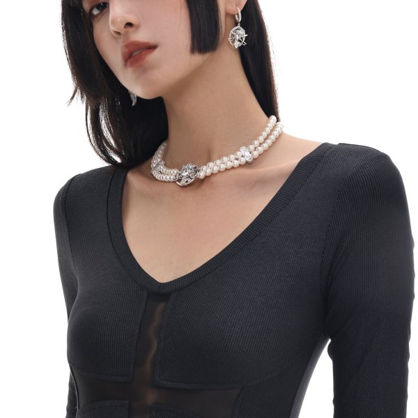 Women's Fashion Vintage Made Old Light Luxury Old Collarbone Chain