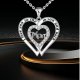 Double Love Necklace MOM Diamond