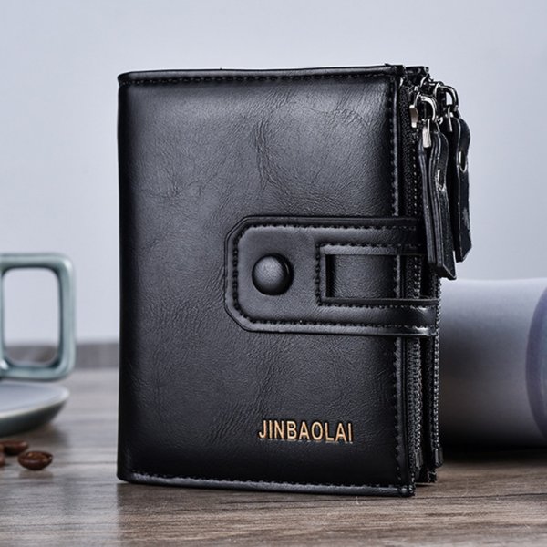 Buckle Retro Men's Wallet Wallet Multifunctional