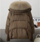 Down Cotton-padded Jacket Women's Short Fur Collar Thickened