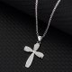 Classic Exquisite Cross Zircon Clavicle Chain