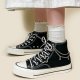 Summer New Star Chain Canvas High-top Shoes Women