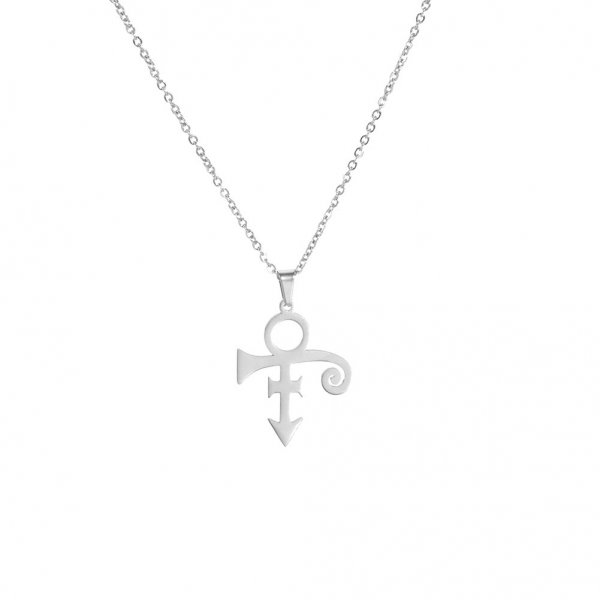 Stainless Steel Symbol Vintage Simple Pendant Necklace