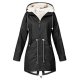 Sports Waterproof Jacket Plus Size Cotton-padded Clothes Fleece-lined