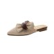 Spring New Women'S Korean Style Pointed Flat Bottom Women'S Half Slippers