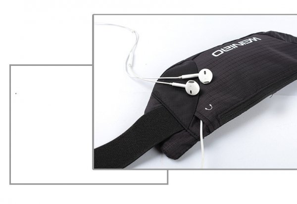 Men's Check Waterproof Ultra-thin Sports Waist Bag