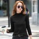 Women's Long-sleeved Bottoming Shirt Half Turtleneck Tight Top