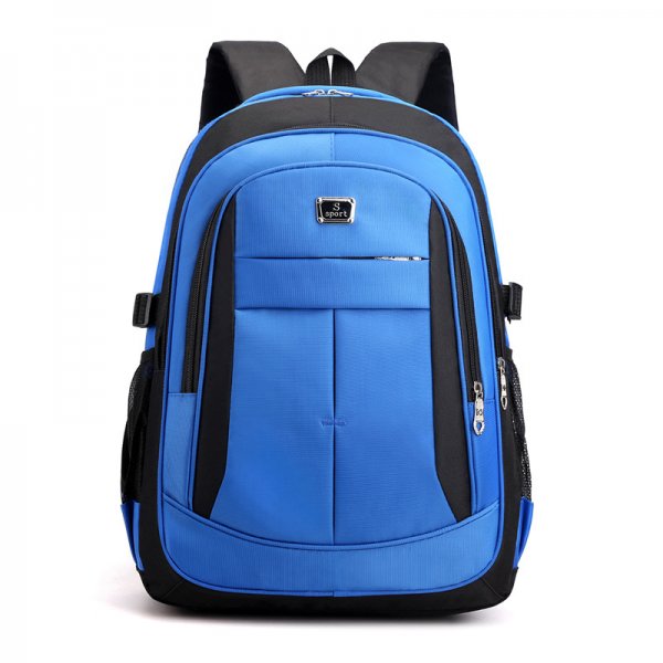 Mens Backpack Fashion Travel Computer College Student Bag Solid Color College Student Bag