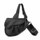 Casual simple leather shoulder women's waist bag