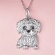 Eco-friendly Zinc Alloy Die Casting Puppy Pendant Necklace