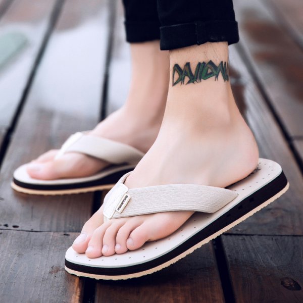 Slippers men's summer herringbone anti-slip feet men's sandals