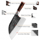 Hammer brushed kitchen knife