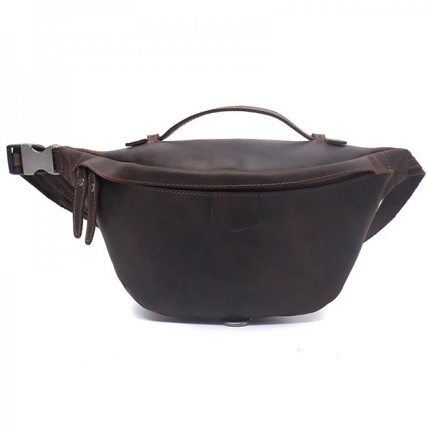 Vintage Handmade Cowhide Men's Waist Bag