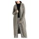 Daily chic women long sleeve solid color long coat