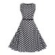 Dress female vintage dress, polka dot print