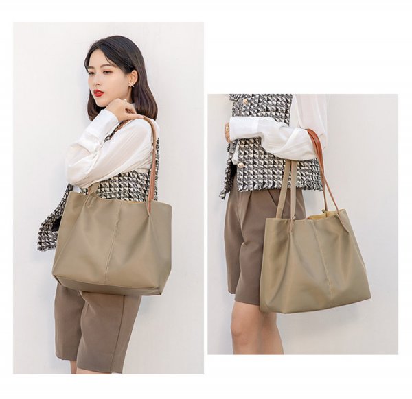 Large Capacity One-shoulder Casual Canvas Tote Bag Women's Shoulder Bag Waterproof Oxford Cloth