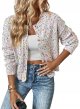 Colorful Knitted Cardigan Fashionable All-matching Single-breasted Sweater