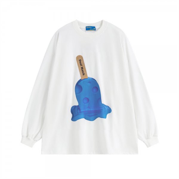 Ice Cream Ice Cream Printed Long-sleeved Bottoming Shirt