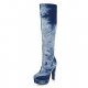 Women jeans autumn and winter cowboy western boots