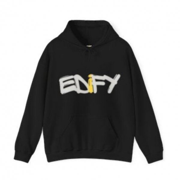 European And American Loose Letter Print Hoodie