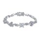 Women's Fashion Sterling Silver Moissanite Shaped Bracelet